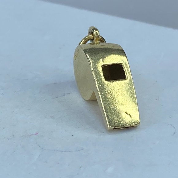 JR9282 10KYG 3D whistle charm pendant JR9282 - Picture 4 of 5